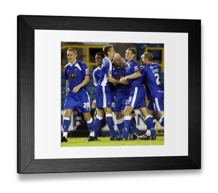 Framed Print : Millwall's Jack Smith Celebrates Second Goal in FA Cup Second Round Replay vs Staines at The New Den Framed Print : Millwall's Jack Smith Celebrates Second Goal in FA Cup Second Round Replay vs Staines at The New Den