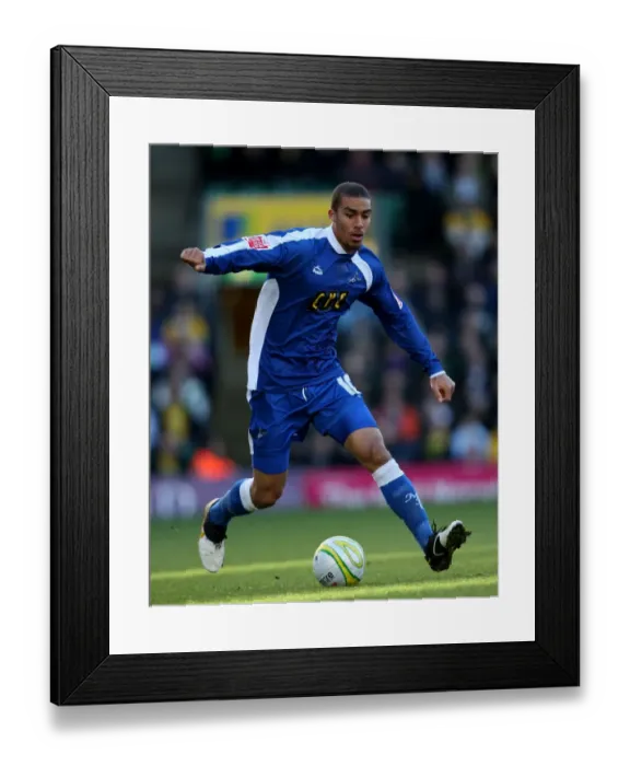 Framed Print : Lewis Grabban Scores: Millwall's Victory at Carrow Road Against Norwich City (2009)