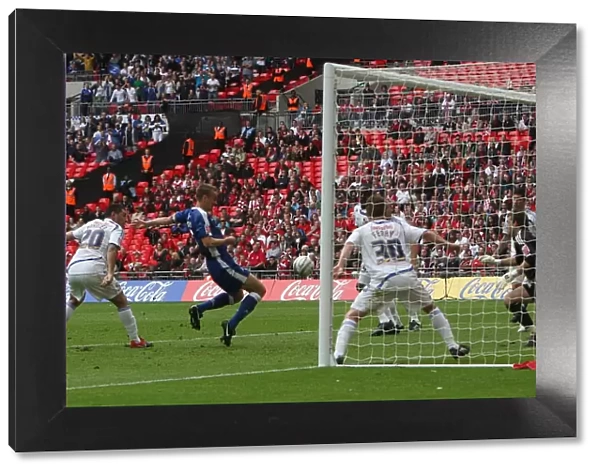 Millwall's Paul Robinson Scores the Opener in League One Play-Off Final at Wembley Against Swindon Town