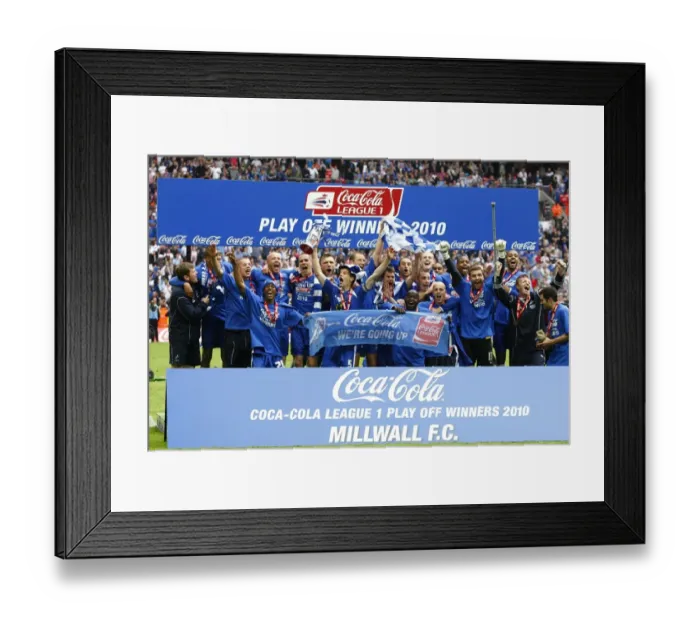 Framed Print : Millwall's Glory: The Celebration at Wembley - Millwall FC Wins Football League One Play-Off Final vs Swindon Town
