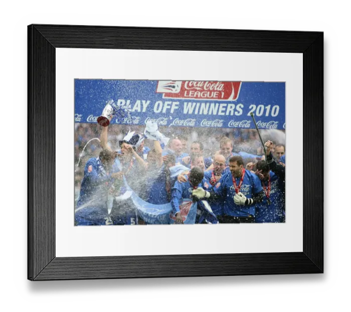 Framed Print : Millwall's Glory: The Thrilling Celebration at Wembley after Winning the Play-Off Final vs Swindon Town (Coca-Cola Football League One) Framed Print : Millwall's Glory: The Thrilling Celebration at Wembley after Winning the Play-Off Final vs Swindon Town (Coca-Cola Football League One)