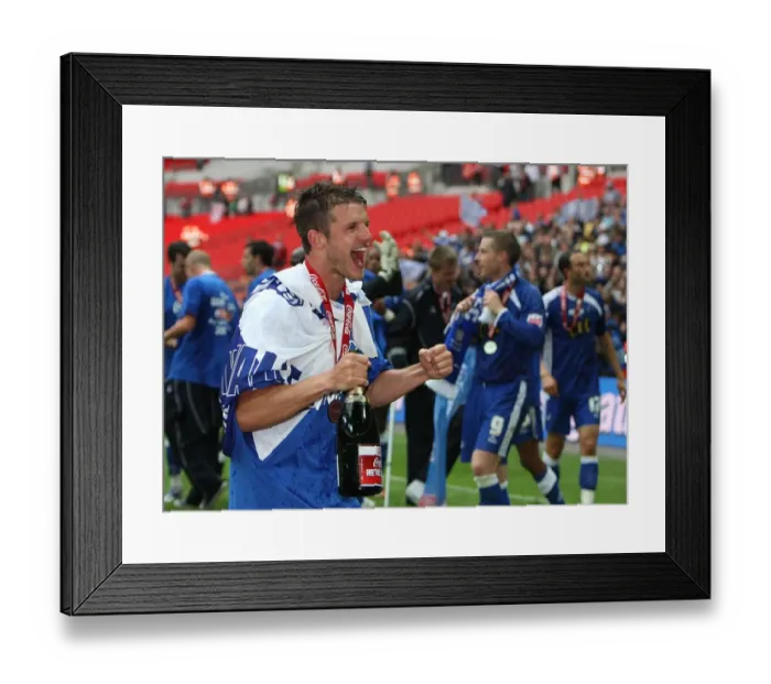 Framed Print : The Glory of Millwall: Scott Barron's Euphoric Wembley Moment (Millwall FC vs Swindon Town, Football League One Play-Off Final) Framed Print : The Glory of Millwall: Scott Barron's Euphoric Wembley Moment (Millwall FC vs Swindon Town, Football League One Play-Off Final)