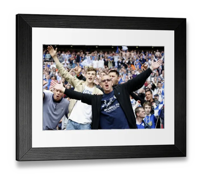 Framed Print : Millwall's Play-Off Triumph: The Euphoria of The Fans in Wembley Stadium Framed Print : Millwall's Play-Off Triumph: The Euphoria of The Fans in Wembley Stadium
