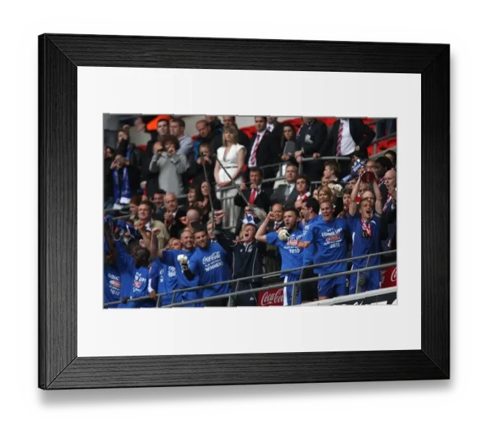 Framed Print : Millwall's Triumph: The Presentation at Wembley - Millwall FC Wins Coca-Cola Football League One Play Off Final Against Swindon Town (Paul Robinson Lifts the Trophy) Framed Print : Millwall's Triumph: The Presentation at Wembley - Millwall FC Wins Coca-Cola Football League One Play Off Final Against Swindon Town (Paul Robinson Lifts the Trophy)