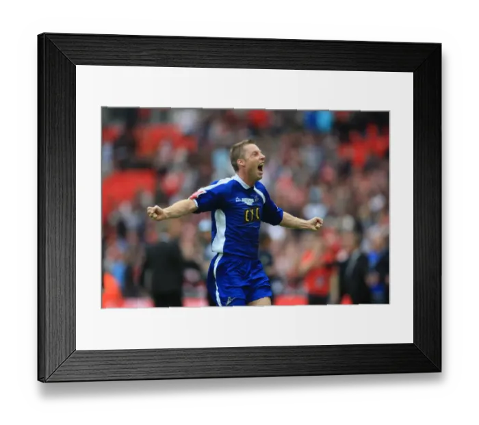 Framed Print : The Glory of Millwall: Neil Harris's Triumphant Celebration at Wembley after Securing Promotion to League One Framed Print : The Glory of Millwall: Neil Harris's Triumphant Celebration at Wembley after Securing Promotion to League One