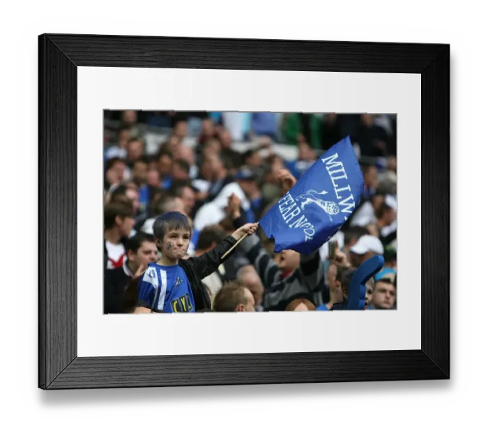 Framed Print : Millwall vs Swindon Town: The Excited Young Fan's Journey to Wembley Stadium (Coca-Cola Football League One Play-Off Final) Framed Print : Millwall vs Swindon Town: The Excited Young Fan's Journey to Wembley Stadium (Coca-Cola Football League One Play-Off Final)