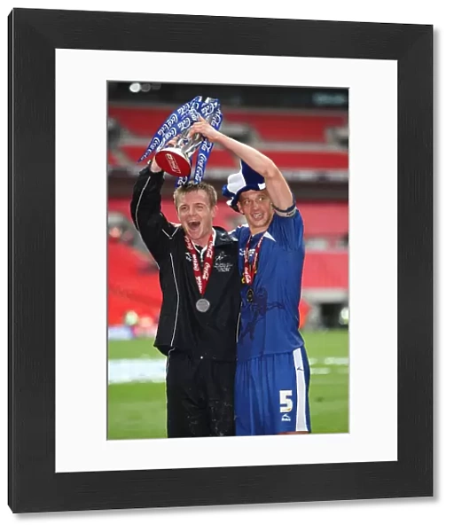 Millwall FC's Glory: Paul Robinson and Team Celebrate Promotion to Championship with Football League One Play-Off Final Win against Swindon Town