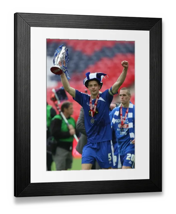 Framed Print : Millwall FC's Glory: Celebrating Promotion to Championship with Football League One Play-Off Trophy at Wembley - The Unforgettable Moment of Triumph (Paul Robinson's Emotional Victory) Framed Print : Millwall FC's Glory: Celebrating Promotion to Championship with Football League One Play-Off Trophy at Wembley - The Unforgettable Moment of Triumph (Paul Robinson's Emotional Victory)