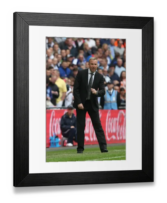 Framed Print : Millwall vs Swindon Town: Kenny Jackett Leads The Lions in the Play-Off Final at Wembley Stadium, Football League One