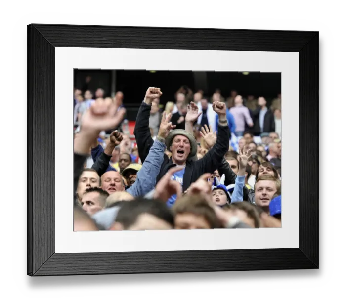 Framed Print : Millwall's Sea of Lions: Play-Off Final at Wembley Against Swindon Town (Millwall Fans) Framed Print : Millwall's Sea of Lions: Play-Off Final at Wembley Against Swindon Town (Millwall Fans)