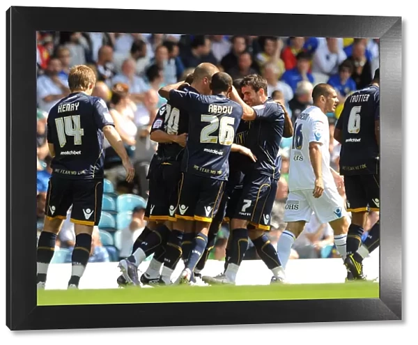 Millwall Celebrate Own Goal: Leeds United vs. Millwall, Npower Championship (21-08-2010, Elland Road)