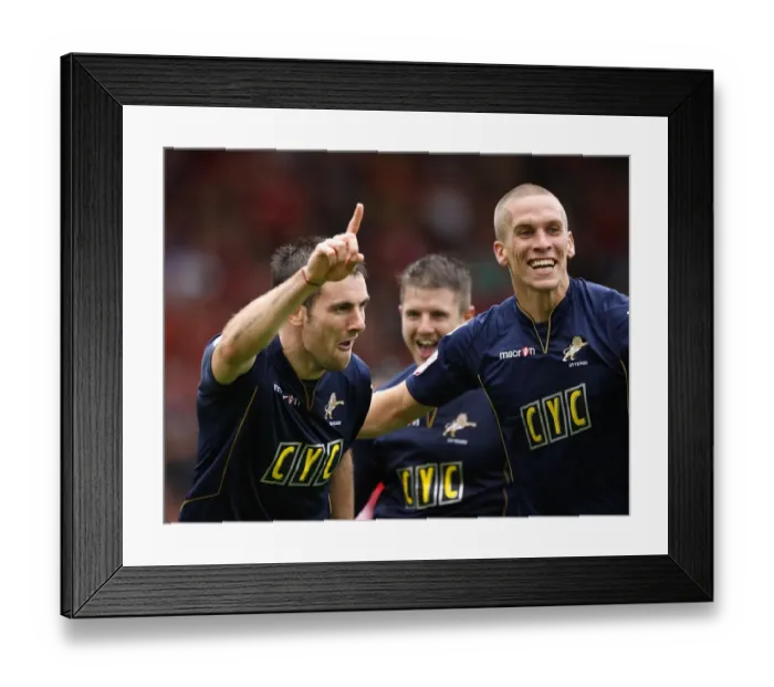 Framed Print : Millwall's Danny Schofield Celebrates Second Goal Against Bristol City in Npower Championship (07-08-2010) Framed Print : Millwall's Danny Schofield Celebrates Second Goal Against Bristol City in Npower Championship (07-08-2010)