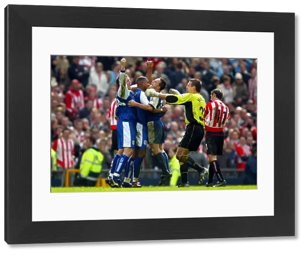 Millwall's Historic FA Cup Semi-Final Victory over Sunderland: Dennis Wise and Team Celebrate