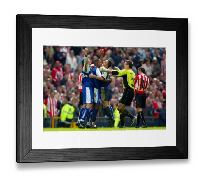 Framed Print : Millwall's Historic FA Cup Semi-Final Victory over Sunderland: Dennis Wise and Team Celebrate Framed Print : Millwall's Historic FA Cup Semi-Final Victory over Sunderland: Dennis Wise and Team Celebrate