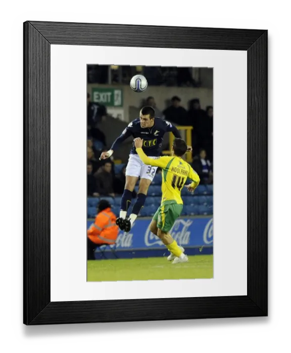 Framed Print : npower Championship - Millwall v Norwich City - The New Den Framed Print : npower Championship - Millwall v Norwich City - The New Den