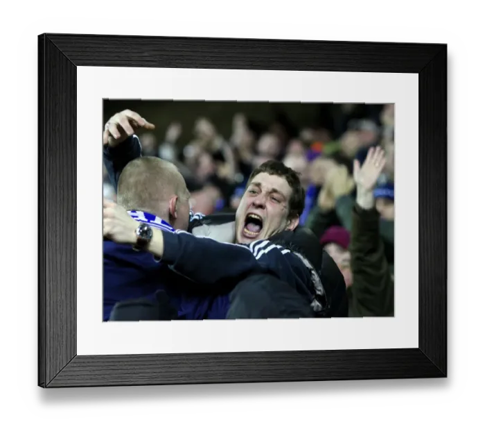 Framed Print : Millwall's Goal Celebration: Npower Championship Clash Against Queens Park Rangers at The New Den (08-03-2011)