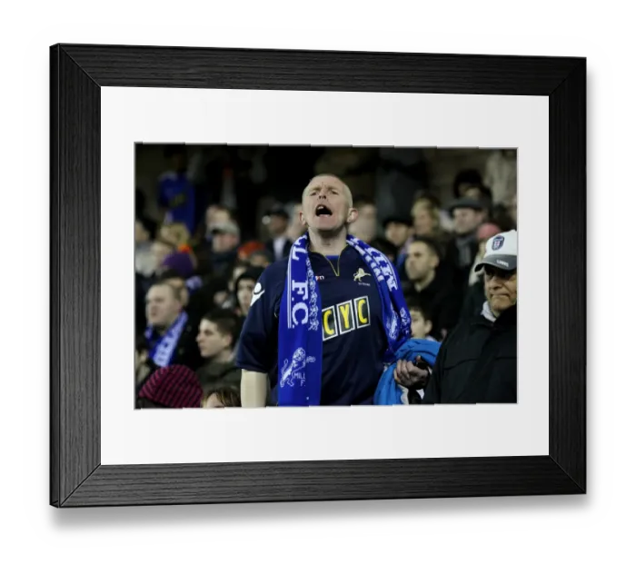 Framed Print : Millwall FC: Npower Championship Victory Celebrations vs. Queens Park Rangers at The New Den (08-03-2011)