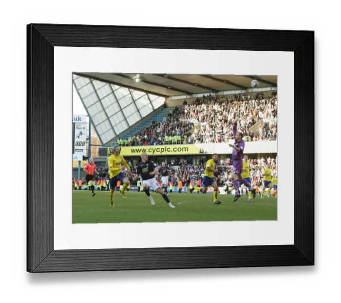 Framed Print : Millwall's Steve Morison Scores Thrilling Goal Against Cardiff City in Npower Championship (19-03-2011)