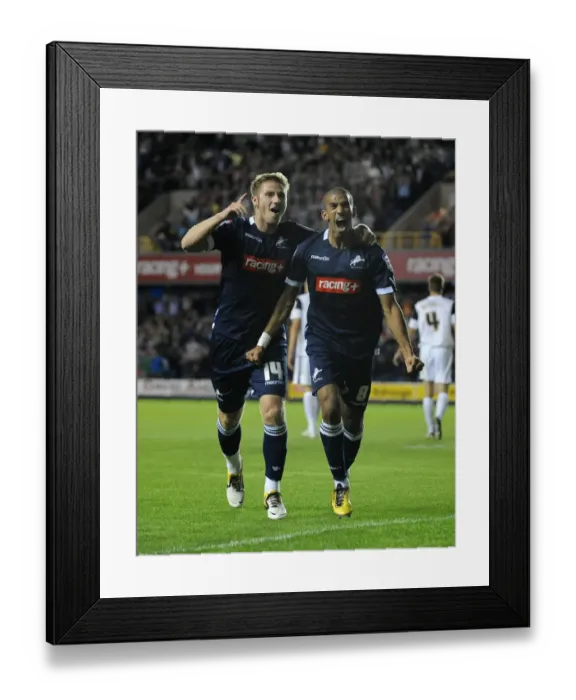 Framed Print : Millwall's Hamer Bouazza Scores Second Goal vs. Peterborough United in Championship Match at The Den (17-08-2011) Framed Print : Millwall's Hamer Bouazza Scores Second Goal vs. Peterborough United in Championship Match at The Den (17-08-2011)