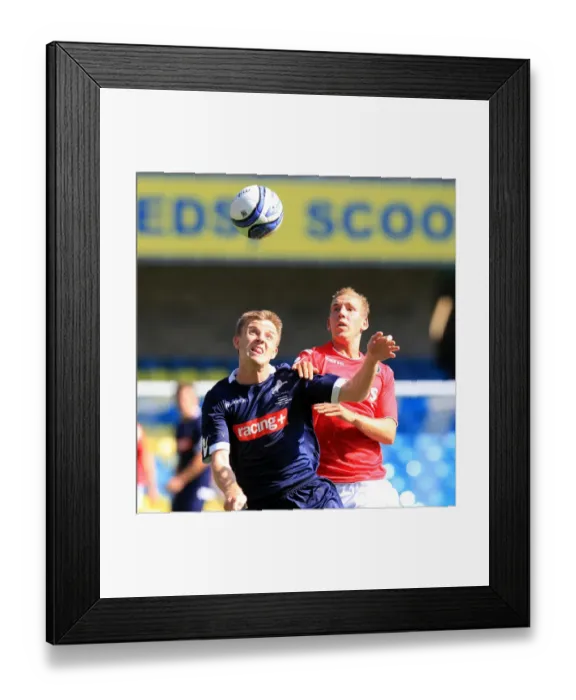 Framed Print : Millwall vs Charlton Athletic: Intense Rivalry on The Den's Turf (Pre-Season 2011-12) - Wagstaff vs Craig Battle for Possession Framed Print : Millwall vs Charlton Athletic: Intense Rivalry on The Den's Turf (Pre-Season 2011-12) - Wagstaff vs Craig Battle for Possession