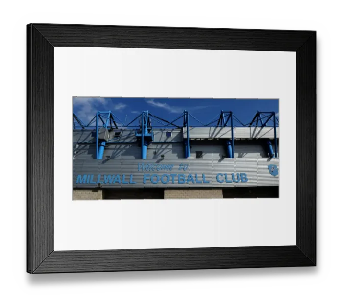 Framed Print : Millwall Football Club: The Den - Npower Championship Clash against West Ham United