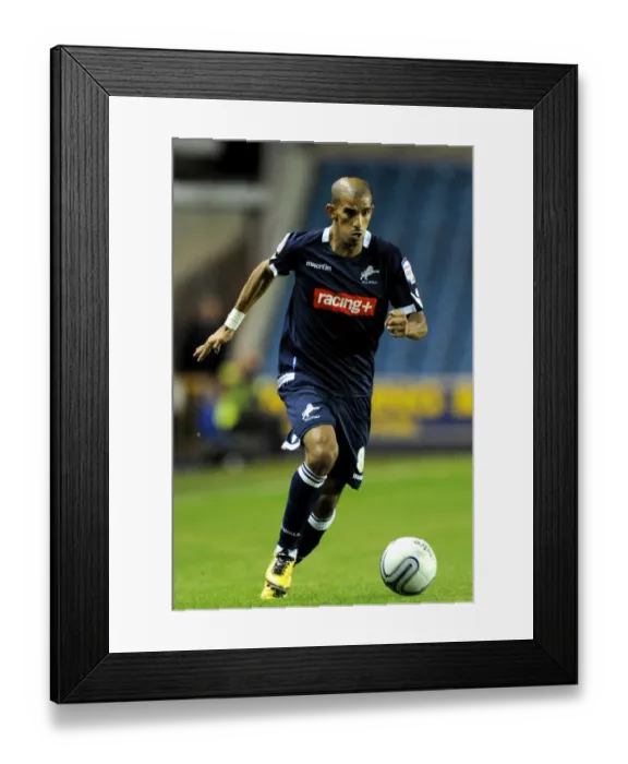 Framed Print : Hameur Bouazza in Action for Millwall vs Peterborough United at The Den, Npower Championship (2011) Framed Print : Hameur Bouazza in Action for Millwall vs Peterborough United at The Den, Npower Championship (2011)