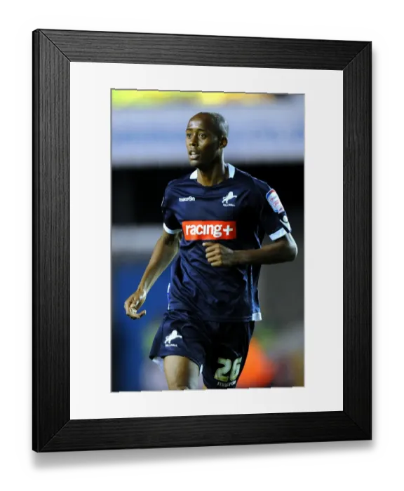 Framed Print : Millwall's Nadjim Abdou in Action: Thrilling Moments from The Den against Peterborough United, Npower Championship 2011-2012