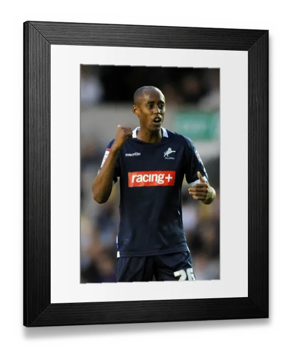 Framed Print : Nadjim Abdou in Action: Millwall vs Peterborough United at The Den (August 17, 2011) Framed Print : Nadjim Abdou in Action: Millwall vs Peterborough United at The Den (August 17, 2011)