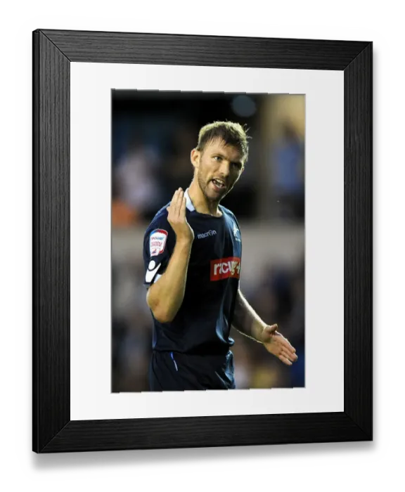 Framed Print : Millwall's Darren Ward in Action Against Peterborough United at The Den (Npower Championship, 17-08-2011) Framed Print : Millwall's Darren Ward in Action Against Peterborough United at The Den (Npower Championship, 17-08-2011)