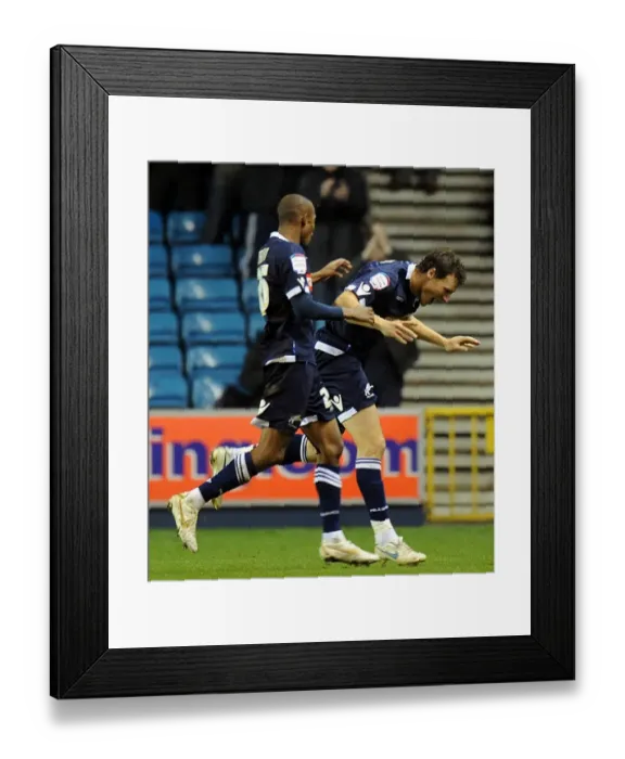 Framed Print : Millwall's Darius Henderson Scores the Opening Goal vs. Coventry City in Npower Championship (1st November 2011) Framed Print : Millwall's Darius Henderson Scores the Opening Goal vs. Coventry City in Npower Championship (1st November 2011)