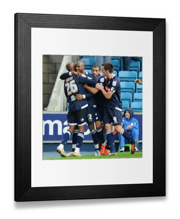 Framed Print : Millwall's Victory: Guessan's Goal vs. Portsmouth in the Npower Championship (26-12-2011)