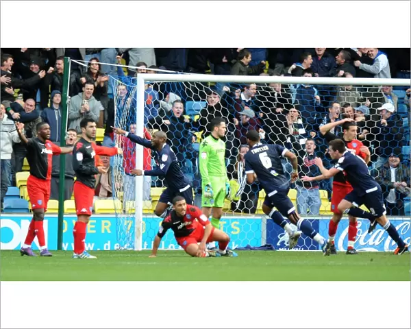 Millwall vs Portsmouth in the Npower Championship: Danny N'Guessan Scores the First Goal at The Den