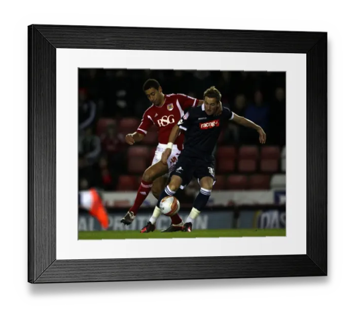 Framed Print : Millwall's Harry Kane Shields Ball from Nyatanga in Npower Championship Clash at Ashton Gate Framed Print : Millwall's Harry Kane Shields Ball from Nyatanga in Npower Championship Clash at Ashton Gate