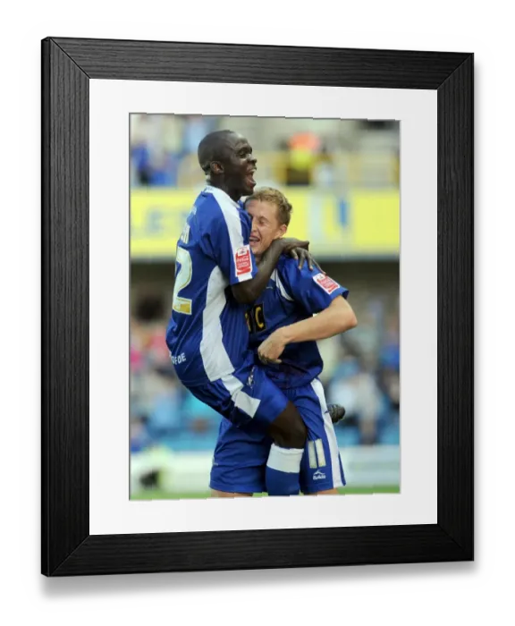 Framed Print : Millwall's David Martin Scores the Winning Goal Against Oldham Athletic in Coca-Cola Football League One (18-08-2009) Framed Print : Millwall's David Martin Scores the Winning Goal Against Oldham Athletic in Coca-Cola Football League One (18-08-2009)