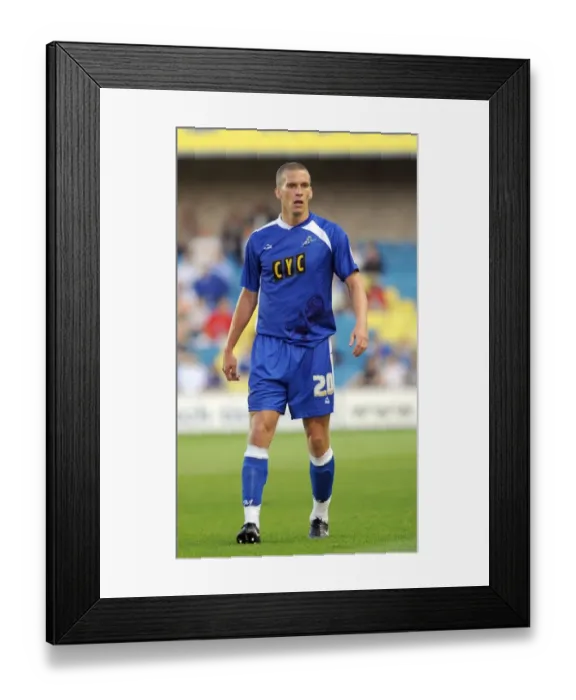 Framed Print : Millwall's Steve Morison Scores at The New Den Against Oldham Athletic (August 18, 2009) Framed Print : Millwall's Steve Morison Scores at The New Den Against Oldham Athletic (August 18, 2009)
