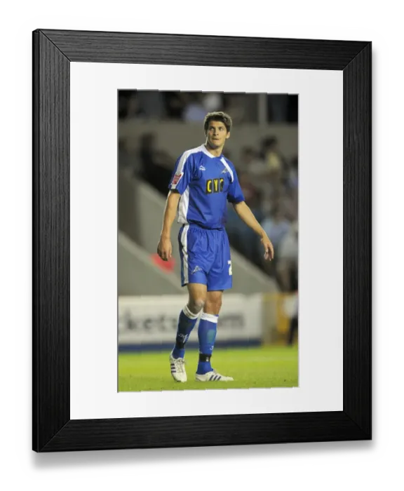 Framed Print : George Friend in Action: Millwall vs Oldham Athletic, Football League One (August 18, 2009) - The New Den Framed Print : George Friend in Action: Millwall vs Oldham Athletic, Football League One (August 18, 2009) - The New Den