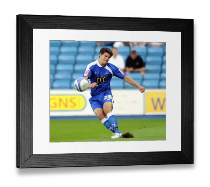 Framed Print : George Friend at The New Den: Millwall Takes on Oldham Athletic in Football League One (August 18, 2009) Framed Print : George Friend at The New Den: Millwall Takes on Oldham Athletic in Football League One (August 18, 2009)