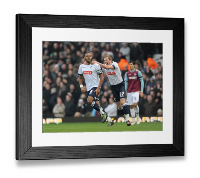 Framed Print : Millwall's Liam Trotter Scores First Goal Against West Ham United in Npower Championship (04-02-2012, Upton Park) Framed Print : Millwall's Liam Trotter Scores First Goal Against West Ham United in Npower Championship (04-02-2012, Upton Park)