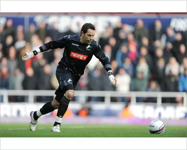 Millwall vs. West Ham United: David Forde in Action at Upton Park, Npower Championship (04-02-2012)