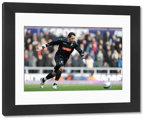 Millwall vs. West Ham United: David Forde in Action at Upton Park, Npower Championship (04-02-2012)