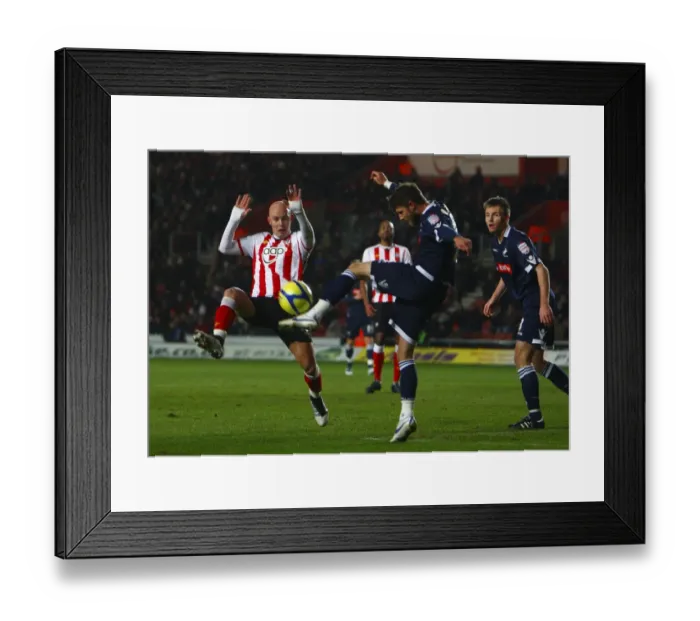 Framed Print : FA Cup: Southampton vs. Millwall - Fourth Round Replay Showdown between Chaplow and Barron Framed Print : FA Cup: Southampton vs. Millwall - Fourth Round Replay Showdown between Chaplow and Barron