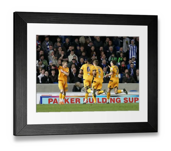 Framed Print : npower Football League Championship - Brighton and Hove Albion v Millwall - AMEX Stadium