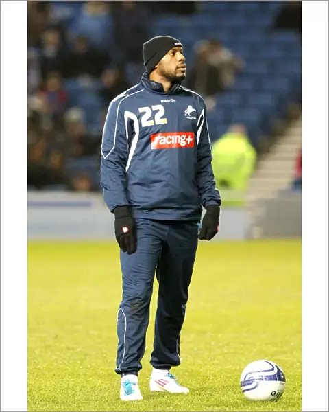 Millwall's Dany N'Guessan at AMEX Stadium: February 14, 2012 - Millwall vs. Brighton and Hove Albion in the Npower Championship