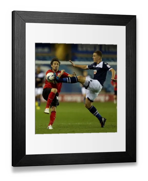 Framed Print : npower Football League Championship - Millwall v Cardiff City - The Den