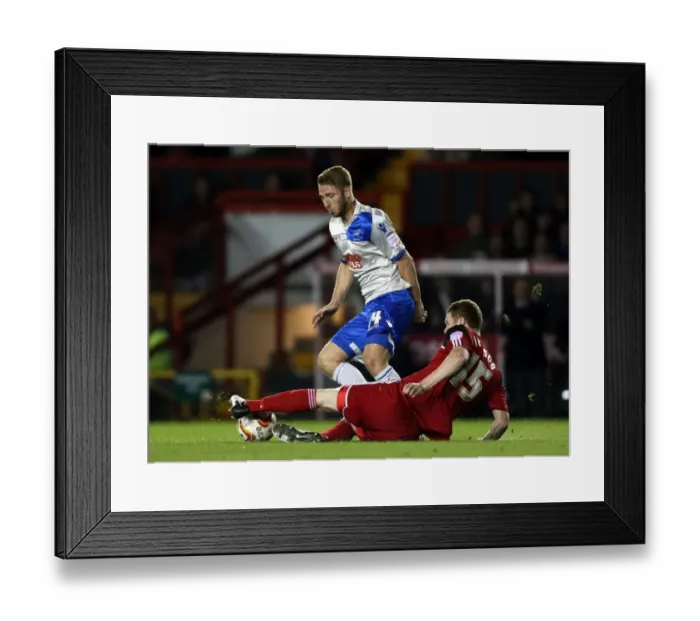 Framed Print : Bristol City vs. Millwall: Tackle at Ashton Gate - Npower Championship (October 2, 2012)