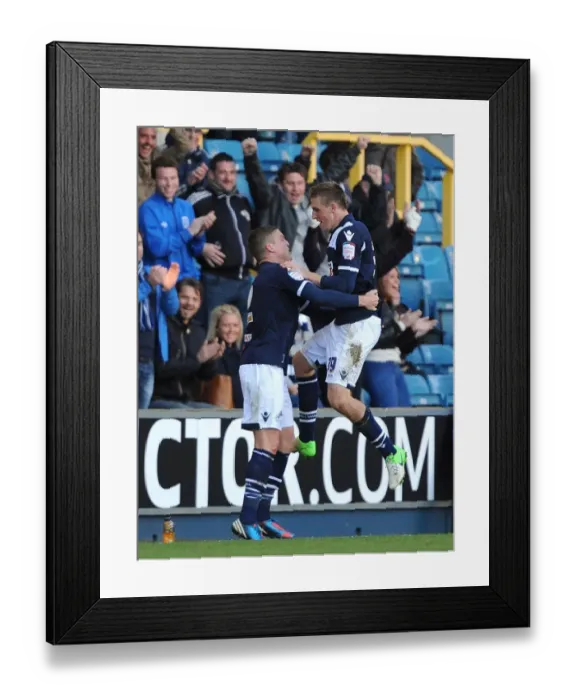 Framed Print : npower Football League Championship - Millwall v Leeds United - The New Den