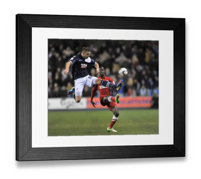 Framed Print : Millwall vs Charlton Athletic: Clash at The Den - Wright-Phillips vs Beevers in Npower Championship Action (2012)