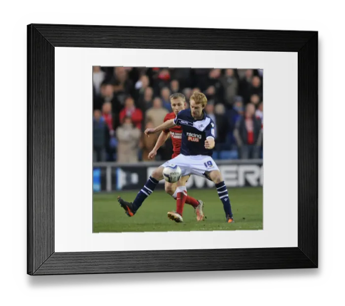 Framed Print : Intense Rivalry: Millwall vs Charlton Athletic in Npower Championship Clash at The Den Framed Print : Intense Rivalry: Millwall vs Charlton Athletic in Npower Championship Clash at The Den