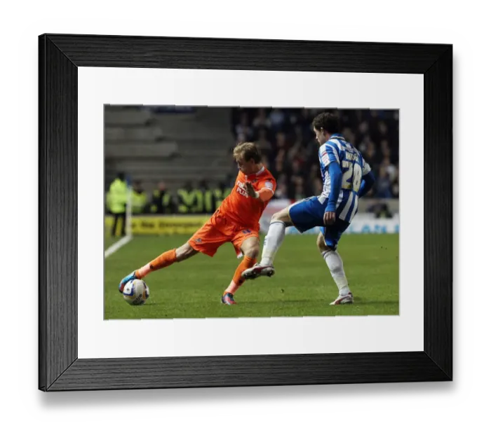 Framed Print : Brighton vs. Millwall: Clash between Wayne Bridge and Josh Wright in Championship Match Framed Print : Brighton vs. Millwall: Clash between Wayne Bridge and Josh Wright in Championship Match