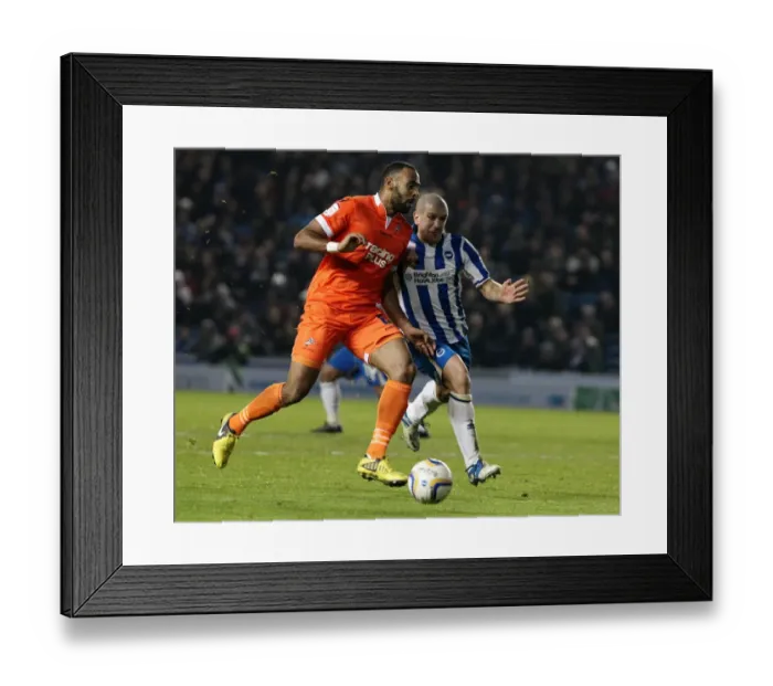 Framed Print : Trotter vs El-Abd: Clash at the AMEX - Millwall vs Brighton in Football League Championship Framed Print : Trotter vs El-Abd: Clash at the AMEX - Millwall vs Brighton in Football League Championship